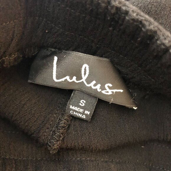 Lulus Lolinda Black Convertible Halter Jumpsuit S Pockets - Picture 6 of 8